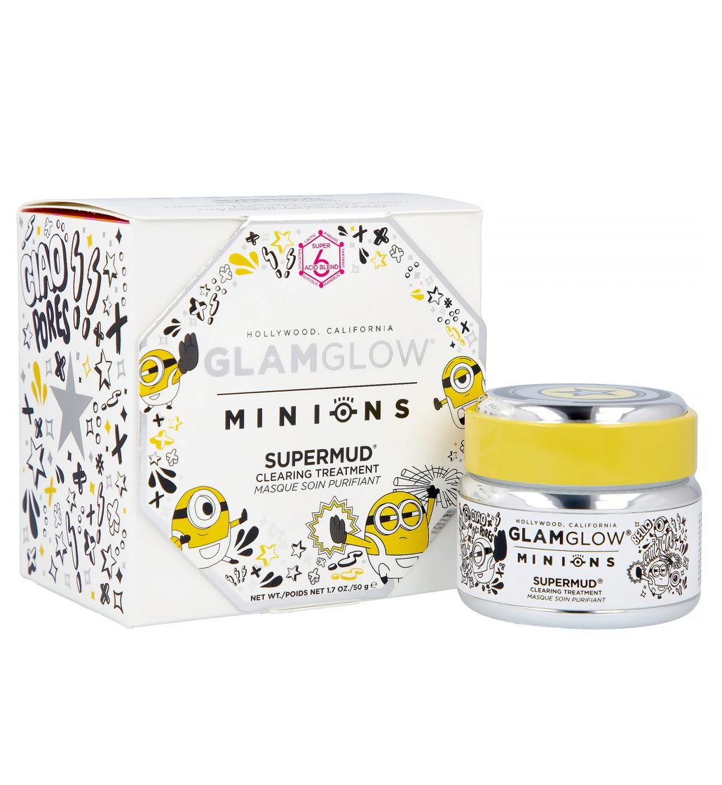 GlamGlow x Minion Supermud Clearing Treatment Mask - Limited Edition
