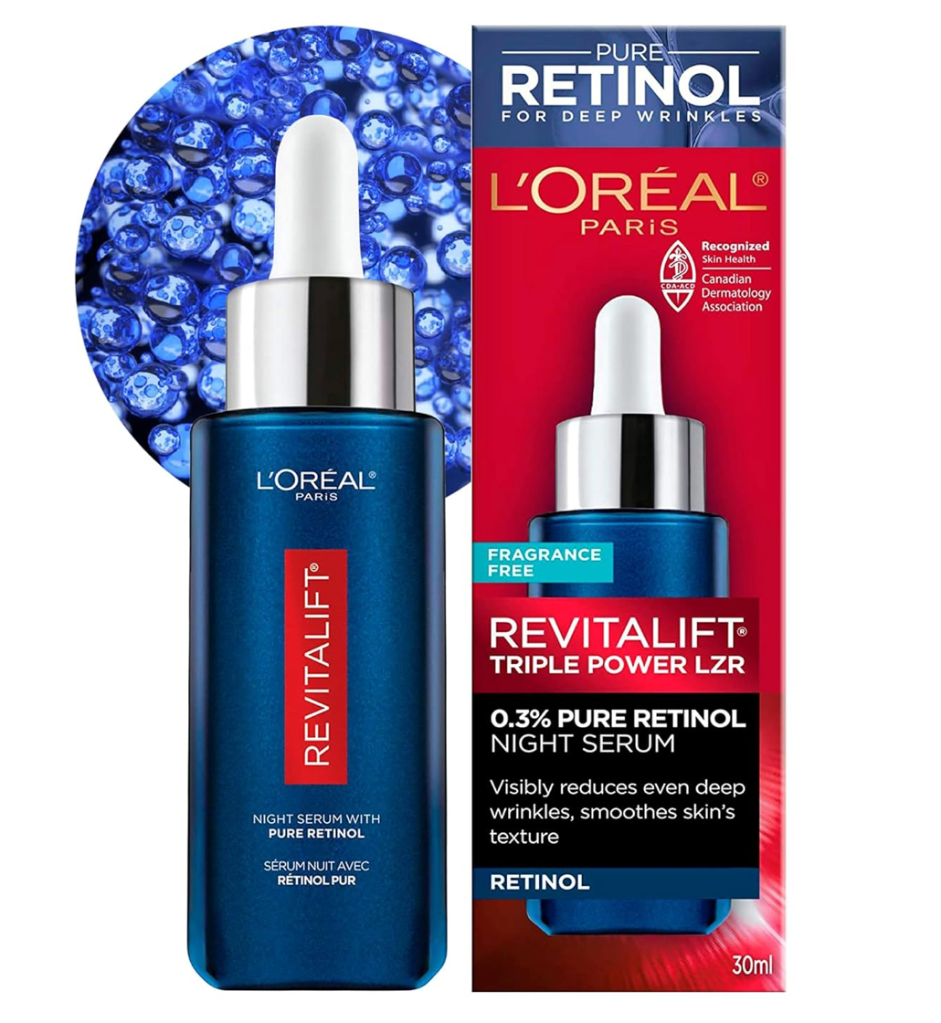 L'OrƩal Paris Revitalift Triple Power LZR 0.3% Pure Retinol Night Serum