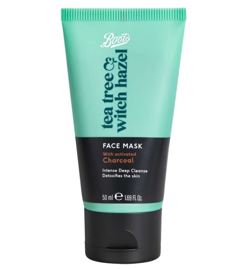 Boots Tea Tree & Witch Hazel Charcoal Facial Mask