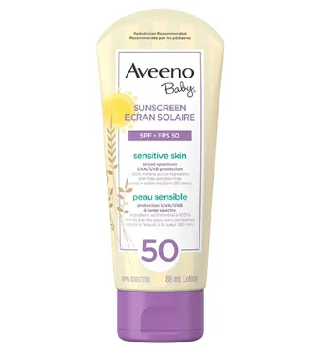 Aveeno Baby Continuous Protection Sensitive Skin Sunscreen SPF 50