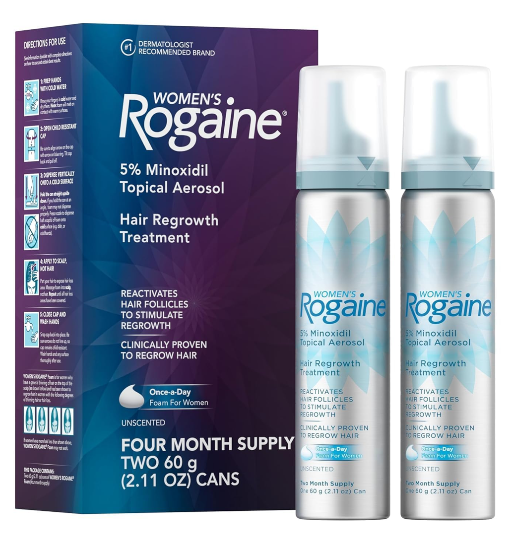 Rogaine Women's 5% Minoxidil Unscented Foam