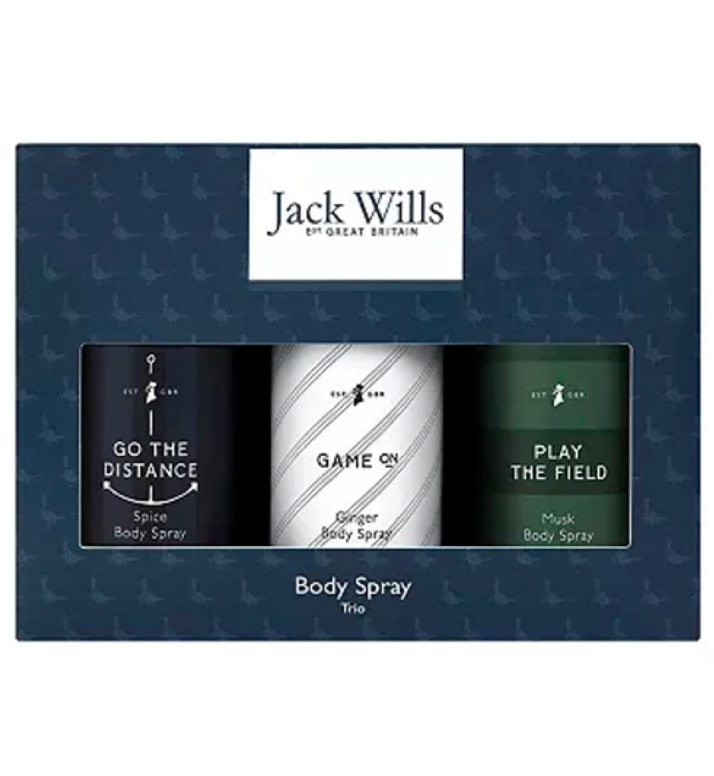 Jack Wills Men Body Spray Trio