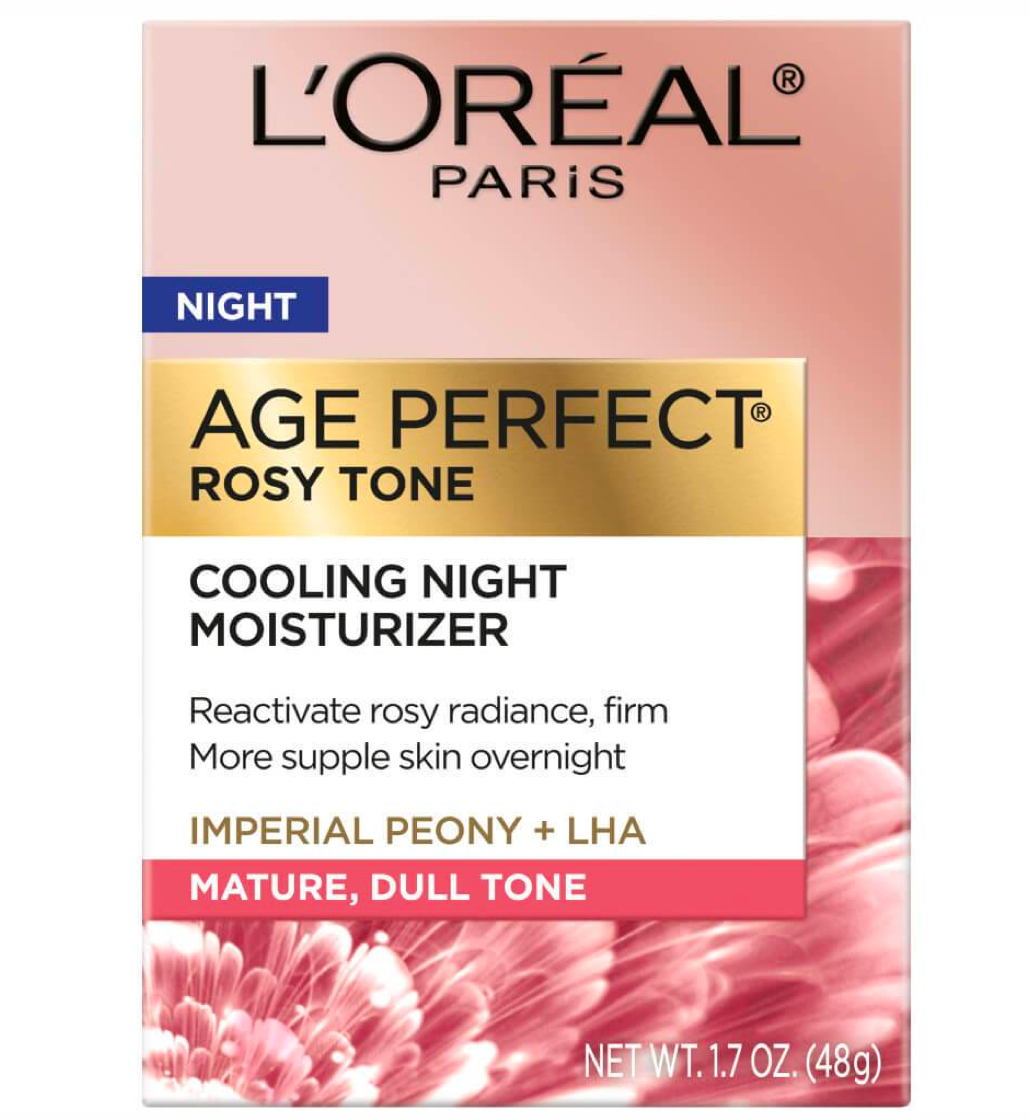 L'Oreal Paris Age Perfectยฎ Rosy Tone Cooling Night Moisturizer