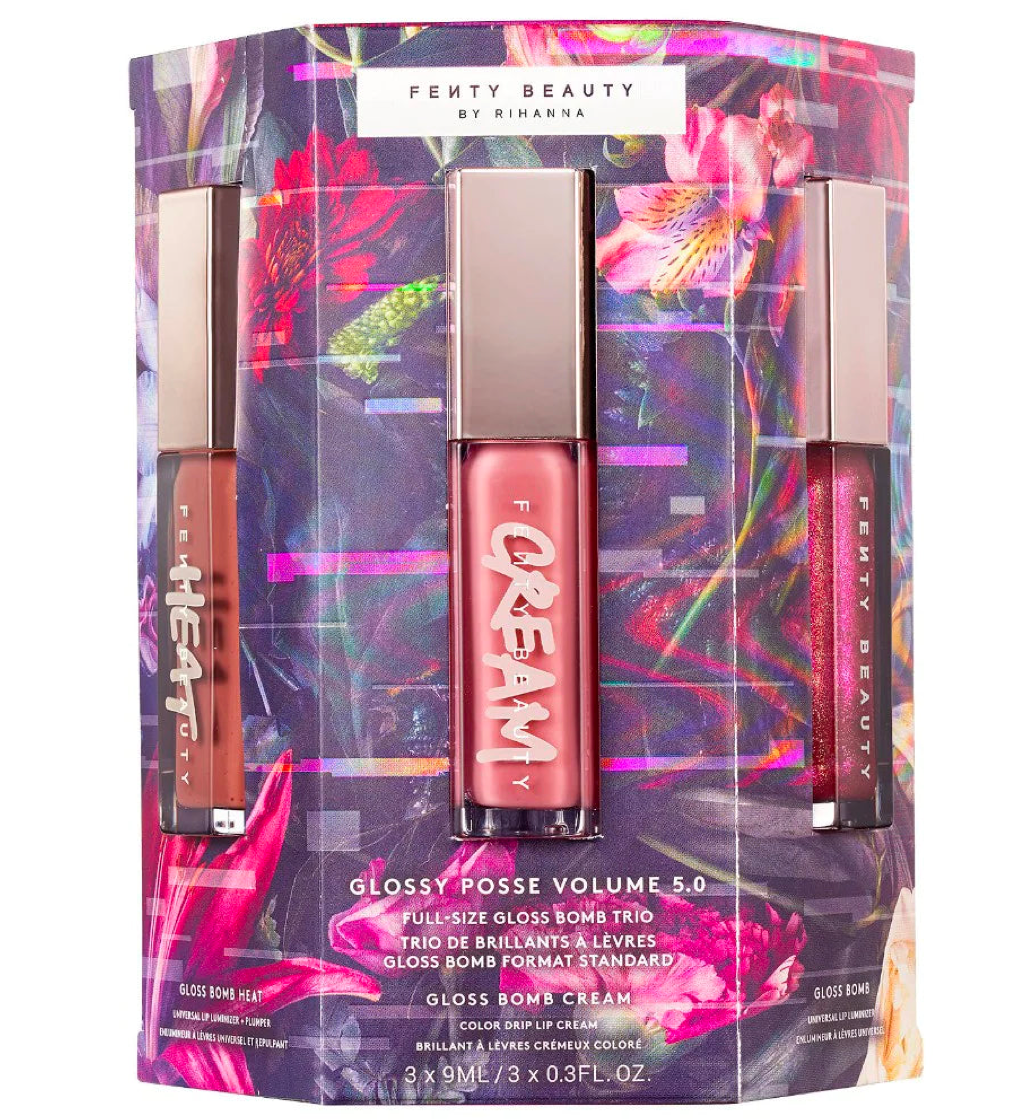 Fenty Beauty Glossy Posse Volume Lip Gloss Bomb Trio Set