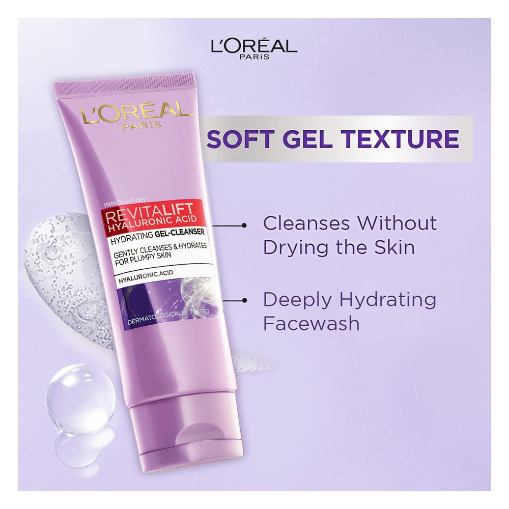 L'Oreal Paris Revitalift Hyaluronic Acid Hydrating Gel Cleanser Facewash