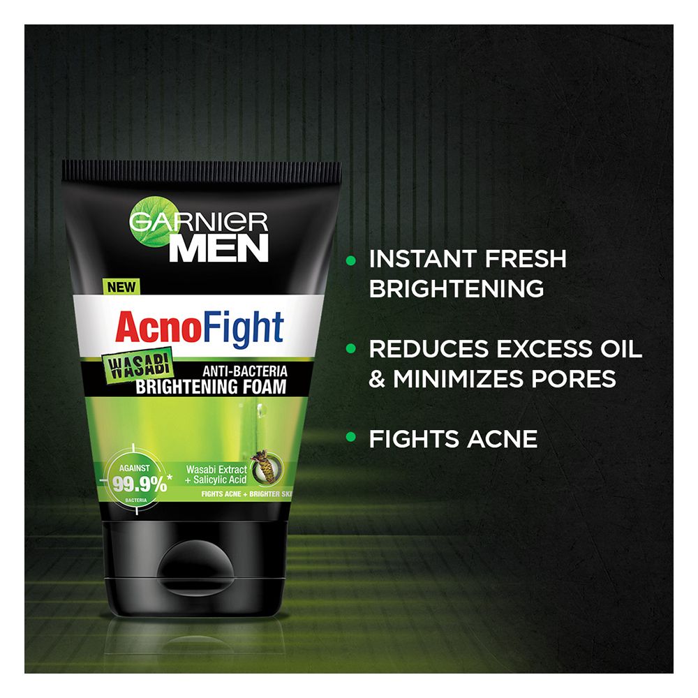 Garnier Men Acno Fight Wasabi Brightening Foam