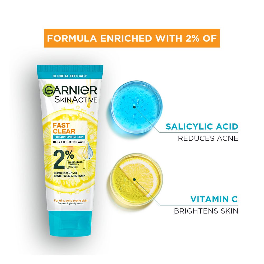Garnier SkinActive Fast Clear Facewash For Acne Prone Skin