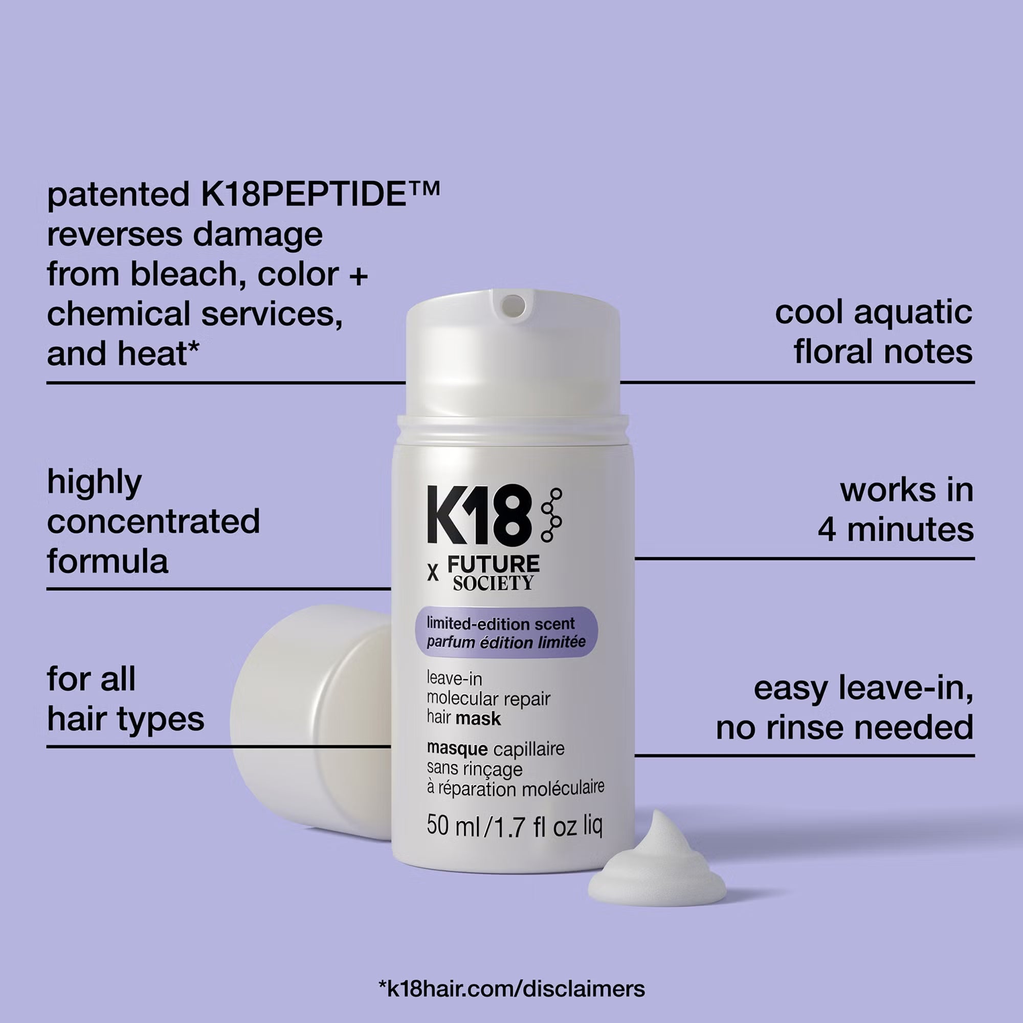 K18 Leave-In Hair Mask x Future Society