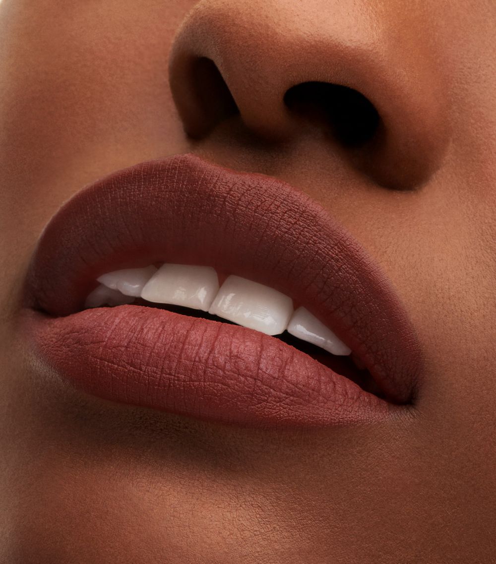 MAC Powdered Snow Powder Kiss Lip Kit Brown Gift Set