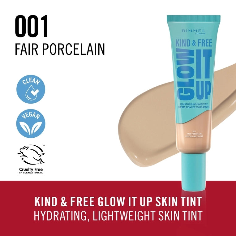 Rimmel London Kind & Free Glow It Up Moisturizing Skin Tint