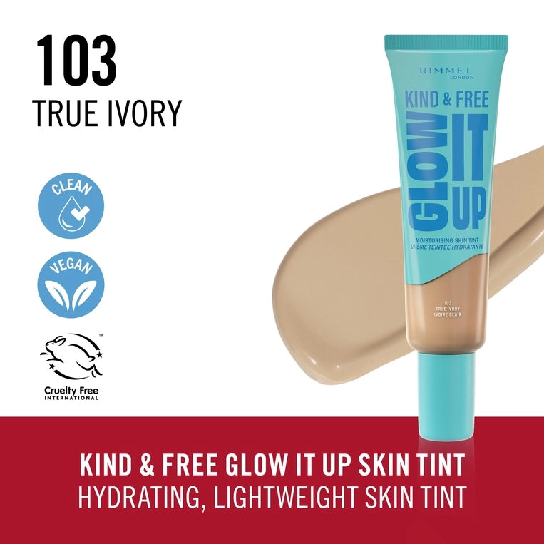 Rimmel London Kind & Free Glow It Up Moisturizing Skin Tint