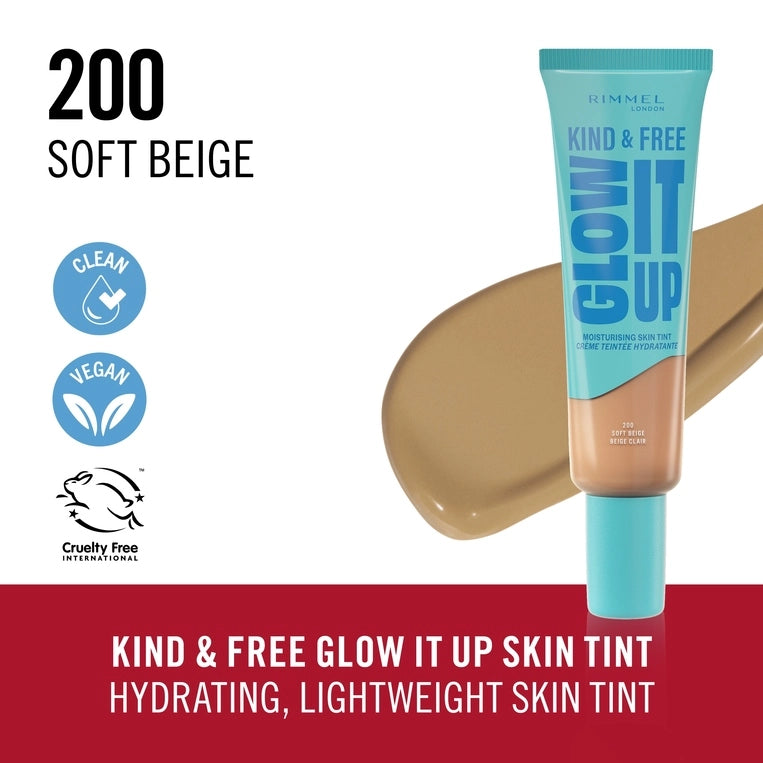 Rimmel London Kind & Free Glow It Up Moisturizing Skin Tint