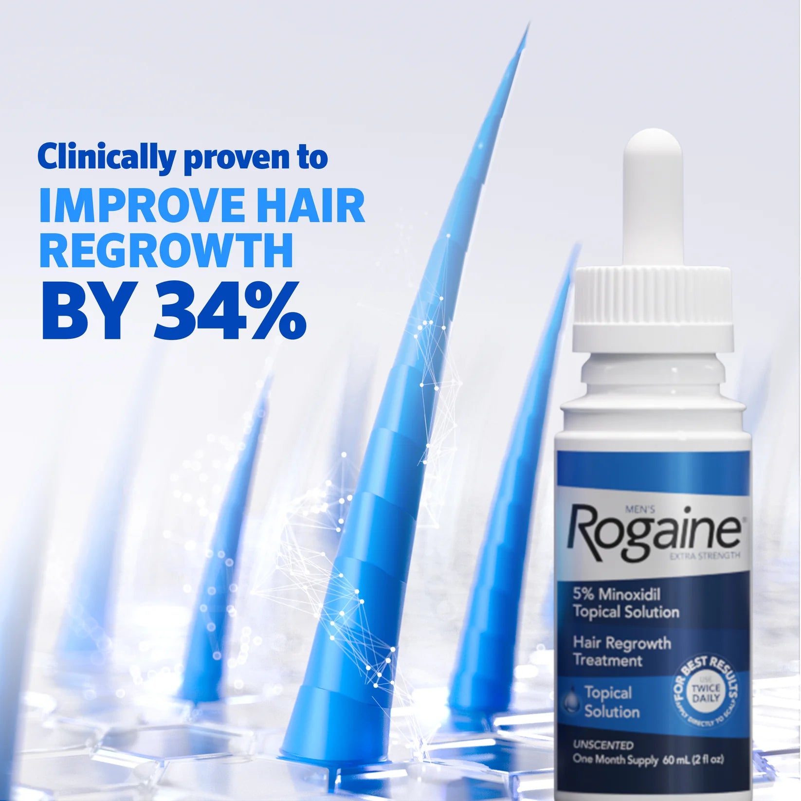 Rogaine Extra Strength 5% Minoxidil Topical Solution