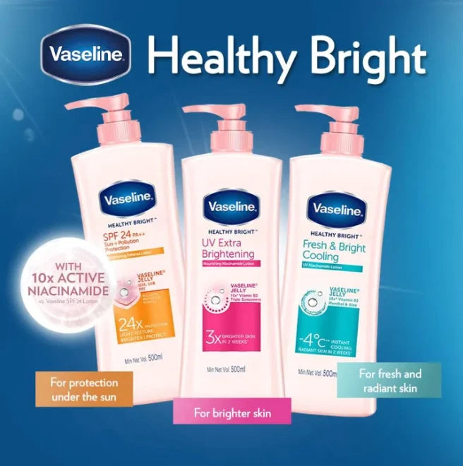 Vaseline Healthy Bright Sun + Pollution Protection Brightening Defense Lotion SPF 24
