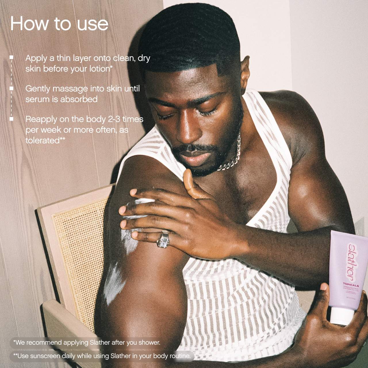 Topicals Slather Exfoliating Body Serum