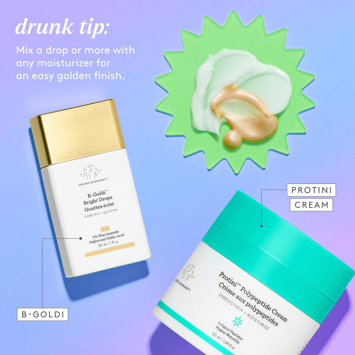 Drunk Elephant B-Goldi™ Bright Illuminating Drops with 5% Niacinamide
