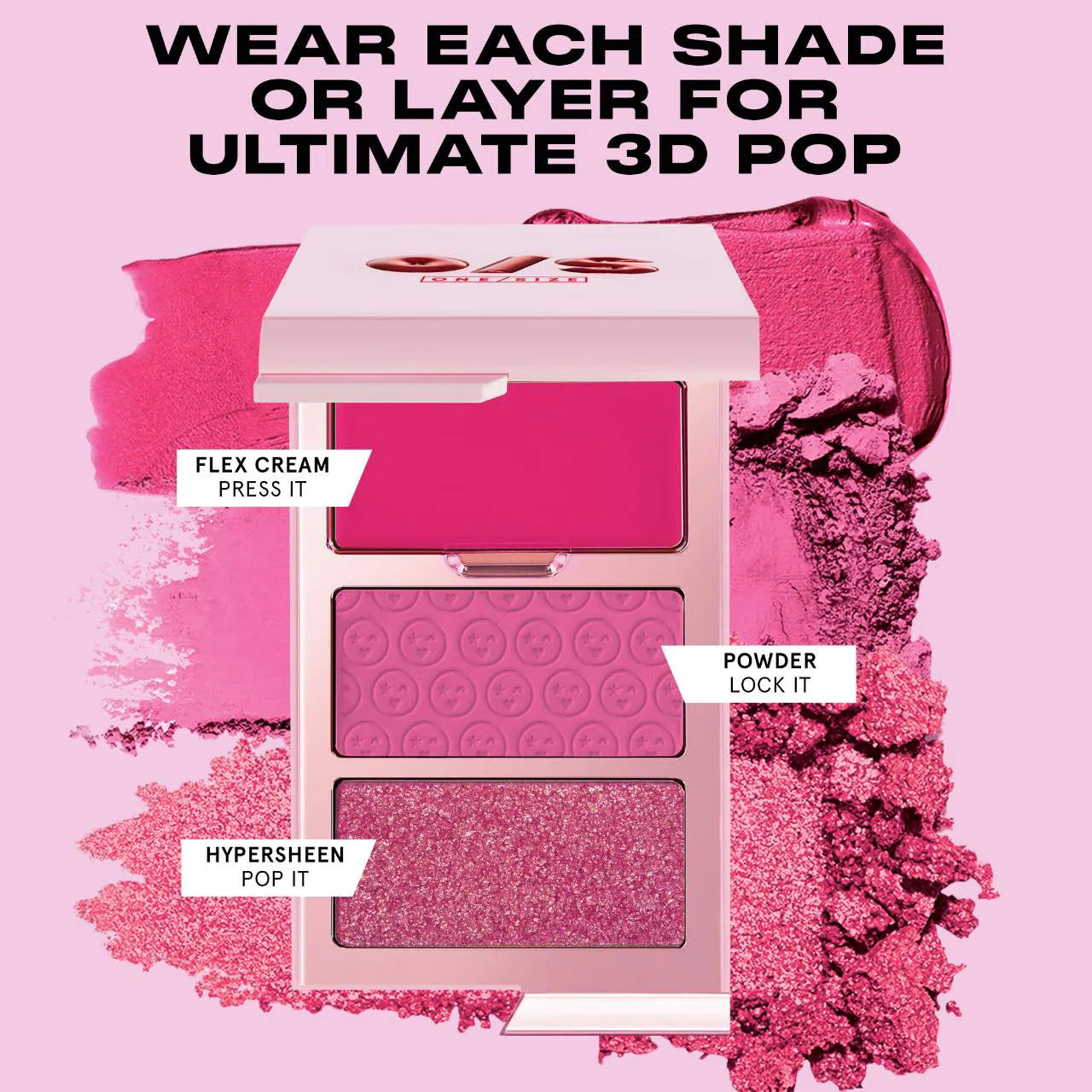 One Size Cheek Clapper 3D Blush Trio Palette