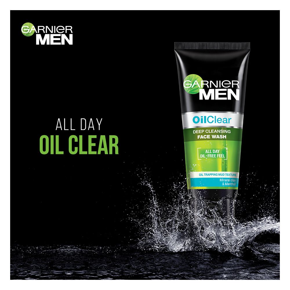 Garnier Men Oil Clear Deep Cleansing Icy Face Wash