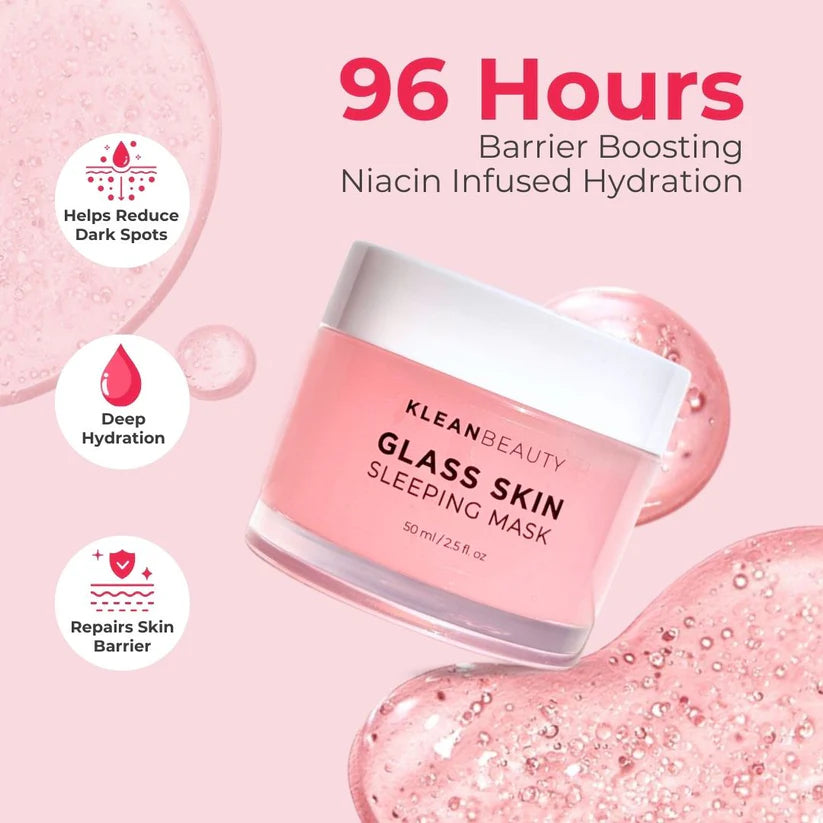 Klean Beauty Glass Skin Sleeping Mask