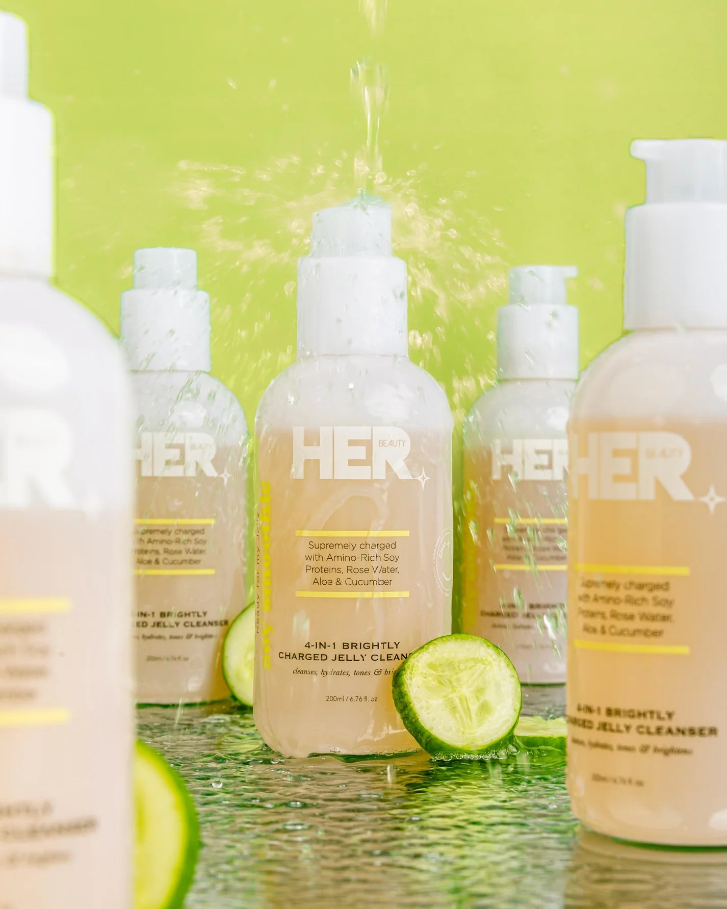 Her Beauty Soy Smoothie 4 in 1 Brightly Charged Jelly Cleanser