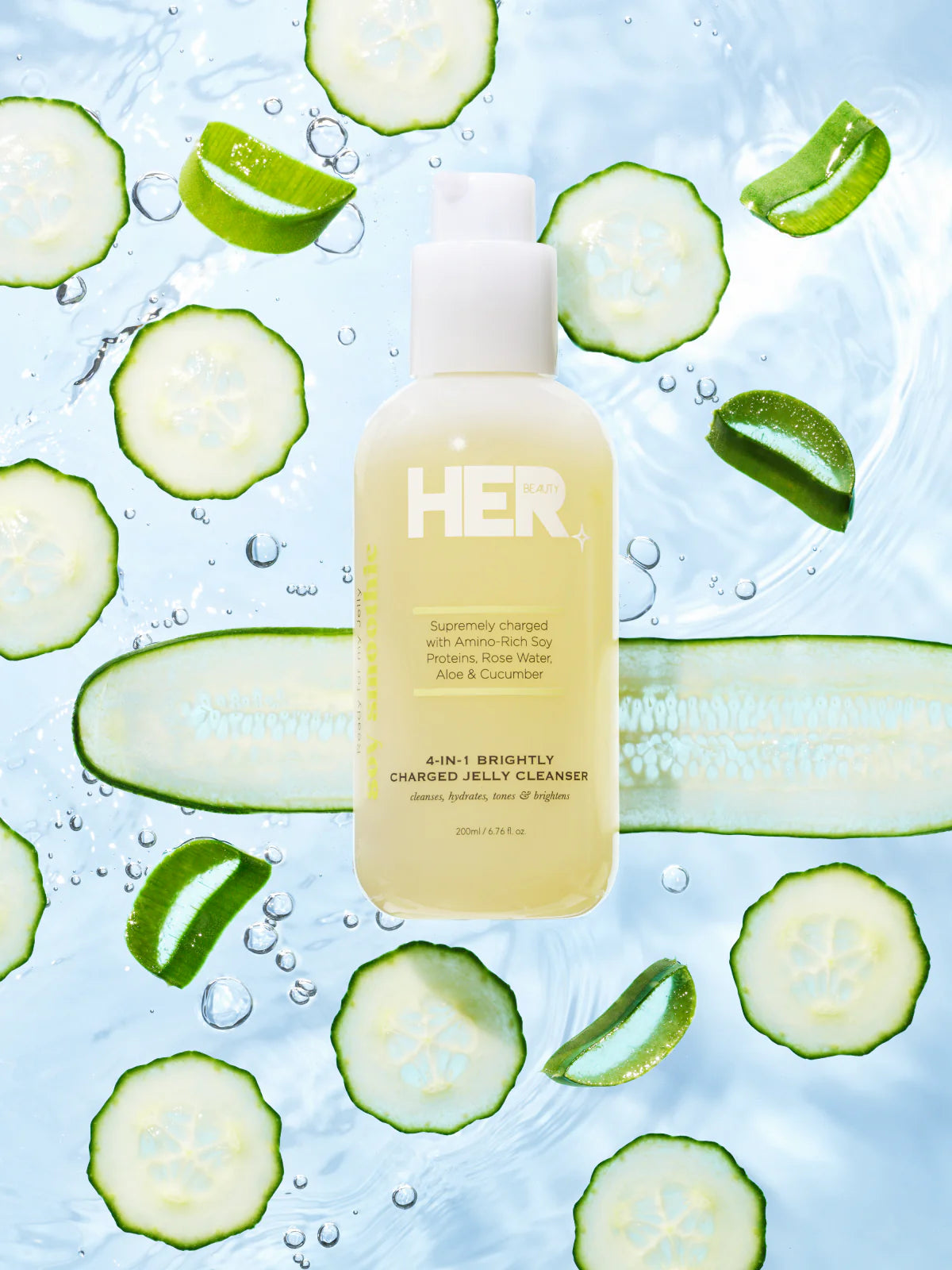Her Beauty Soy Smoothie 4 in 1 Brightly Charged Jelly Cleanser