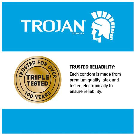 Trojan Ultra Ribbed Premium Lubricated Condoms