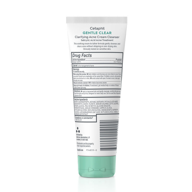 Cetaphil Gentle Clear Clarifying Acne Cream Cleanser