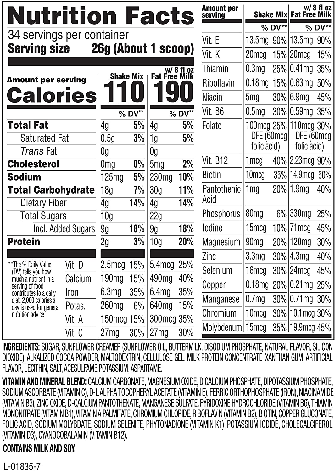 SlimFast Meal Replacement Powder