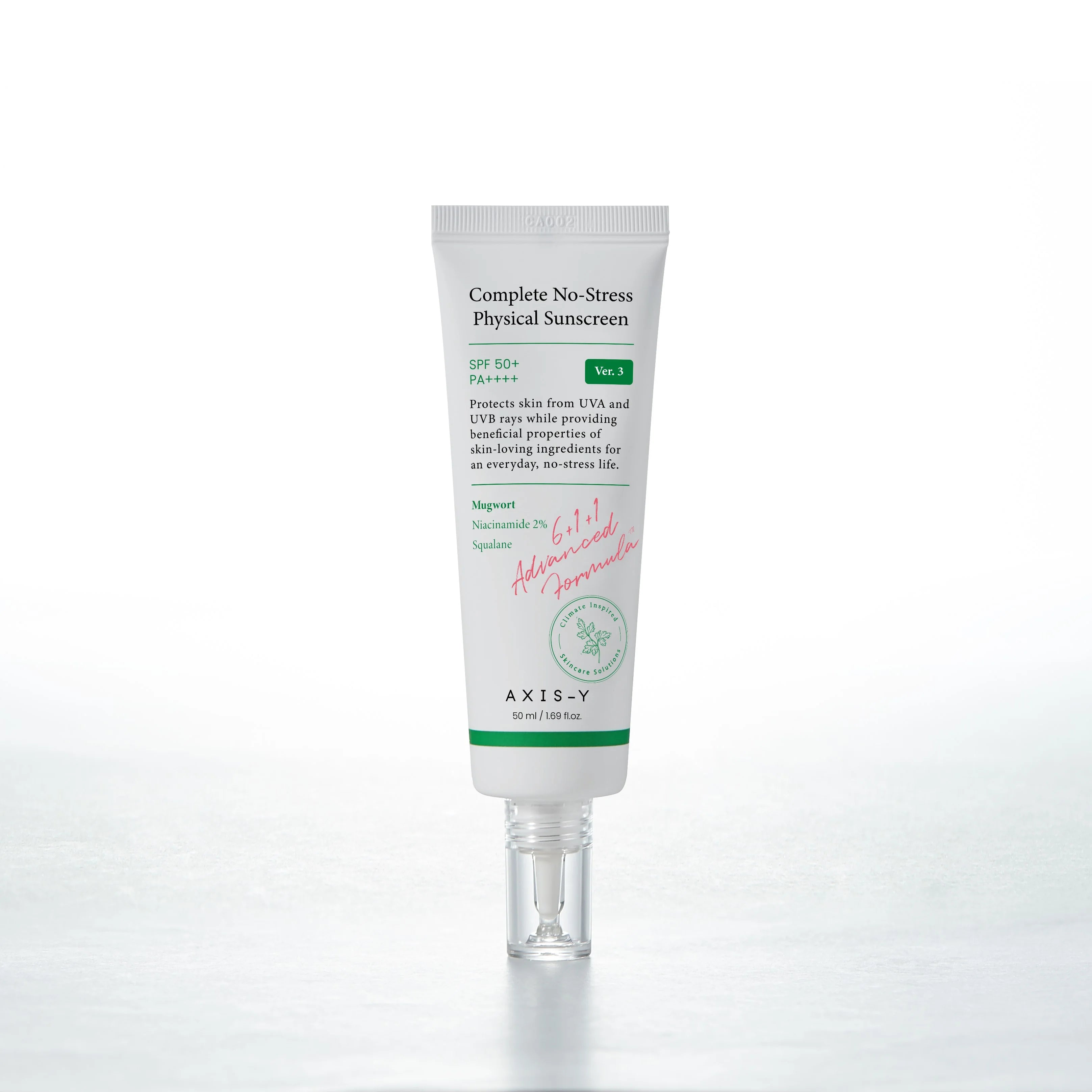 Axis-Y Complete No-Stress Physical Sunscreen SPF50+ PA++++