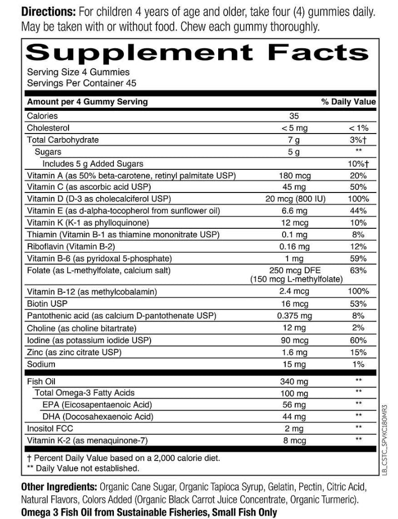 SmartyPants Kids Formula Multivitamin Gummies