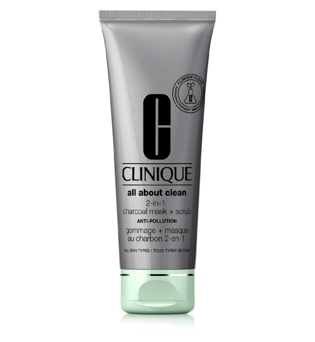 Clinique All About Cleanโข 2-in-1 Charcoal Mask + Scrub