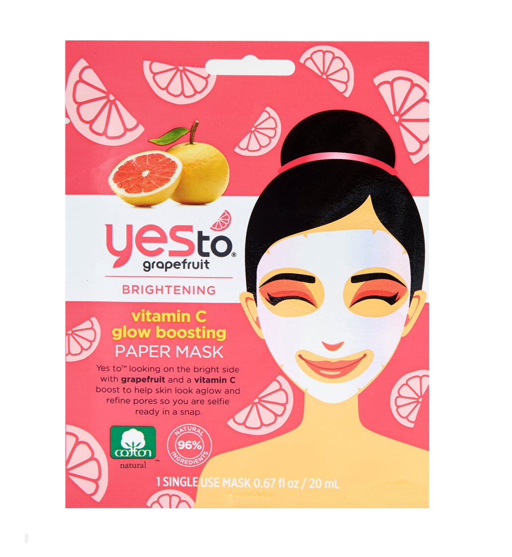 Yes To Grapefruit Vitamin C Glow Boosting Paper Mask