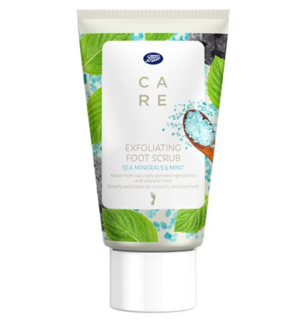 Boots Care Exfoliating Foot Scrub Sea Minerals & Mint