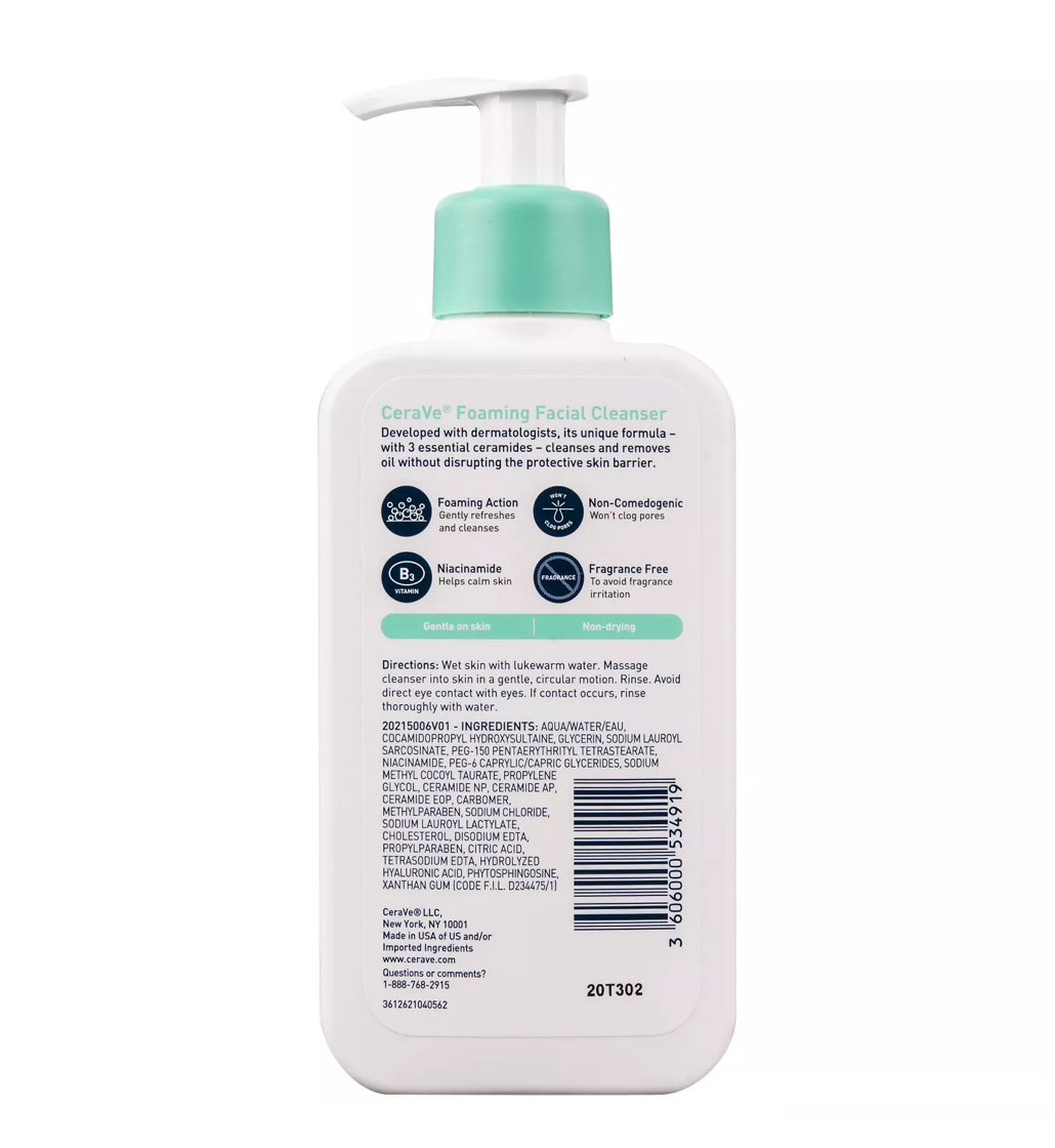 CeraVe Foaming Facial Cleanser
