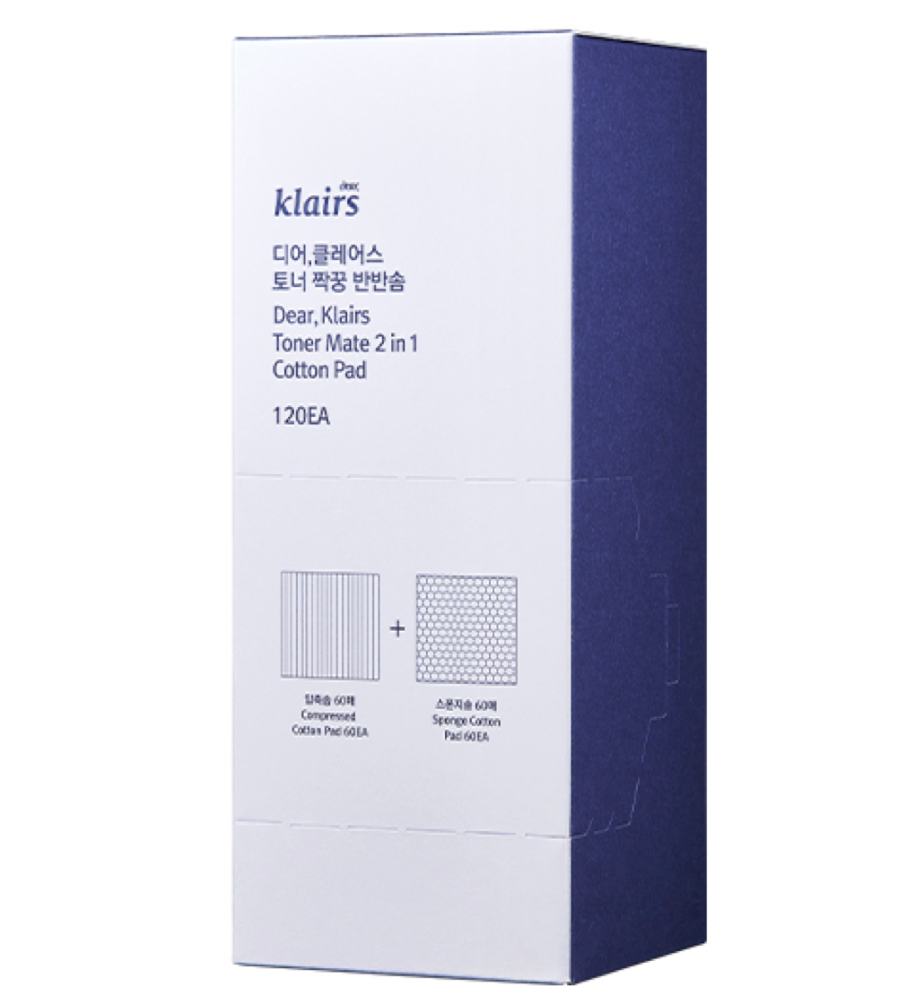 Klairs Toner Mate 2 in 1 Cotton Pad