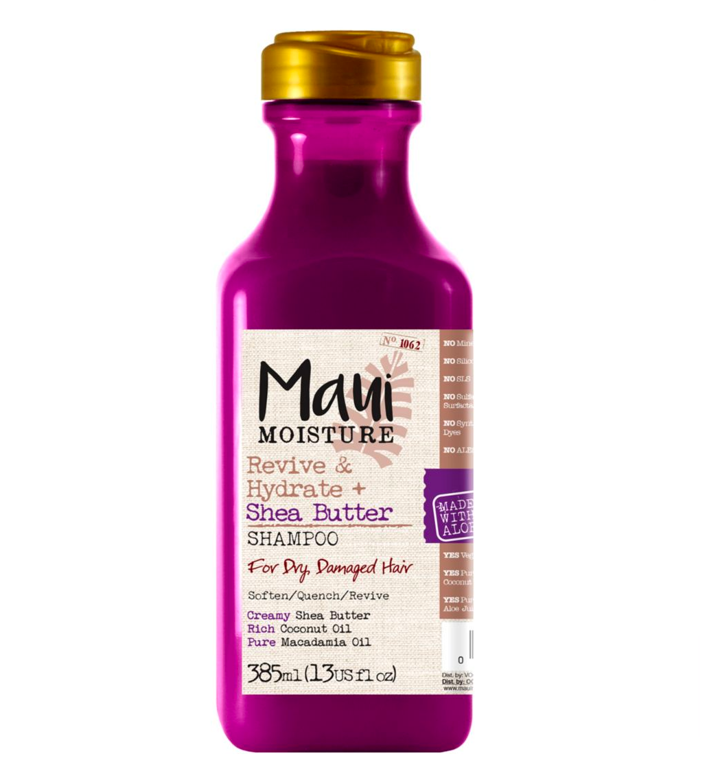 Maui Moisture Revive & Hydrate + Shea Butter Shampoo for Dry, Damaged Hair