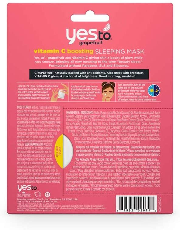 Yes To Grapefruit Vitamin C Glow Boosting Paper Mask