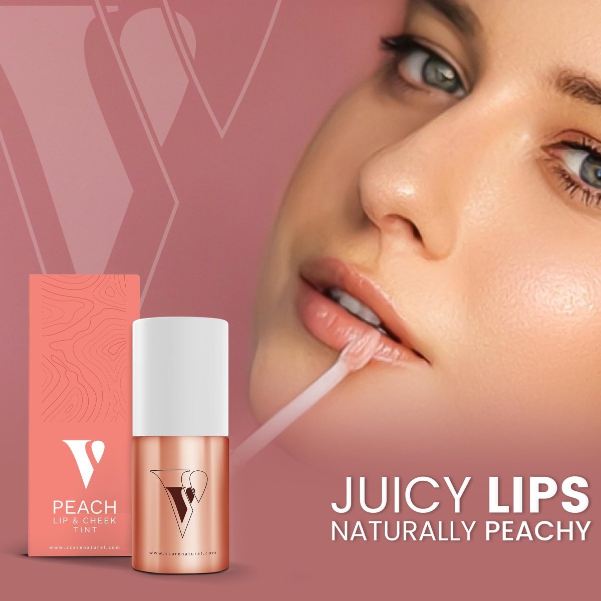 Lip Cheek Tint Peach - VCare Natural - VCARE NATURAL