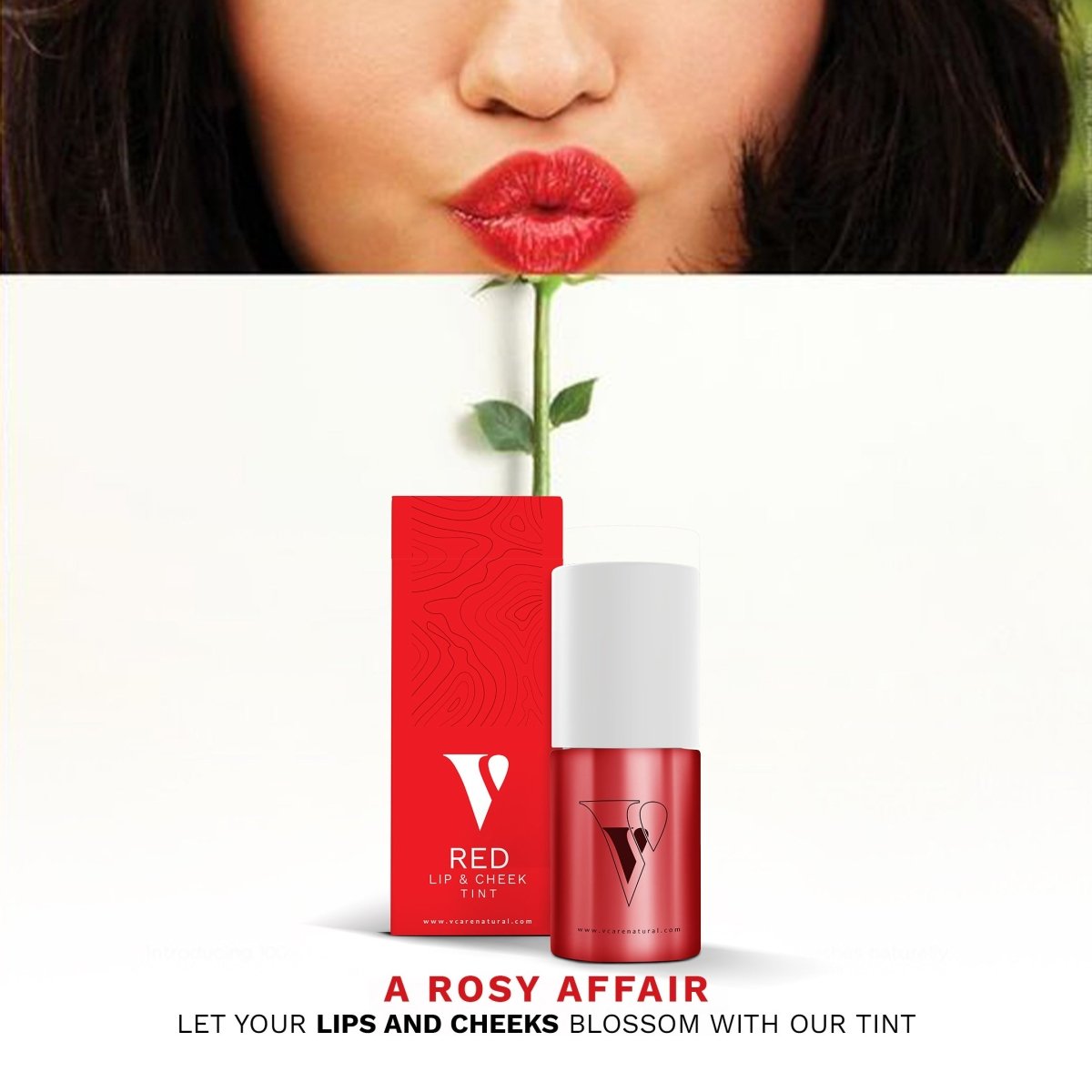 Lip Cheek Tint Red - VCare Natural - VCARE NATURAL