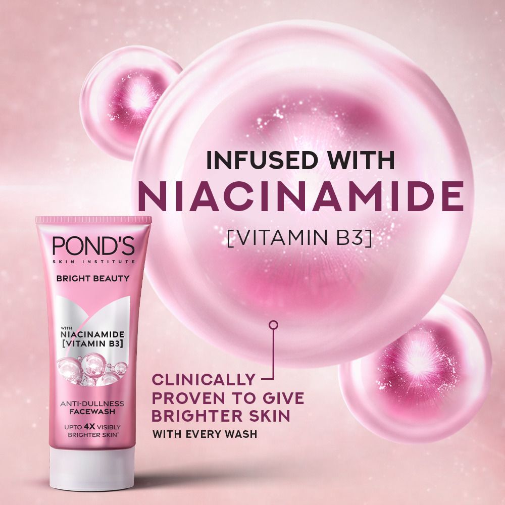 Pond's Bright Beauty Niacinamide Vitamin B3 Anti Dullness Face Wash