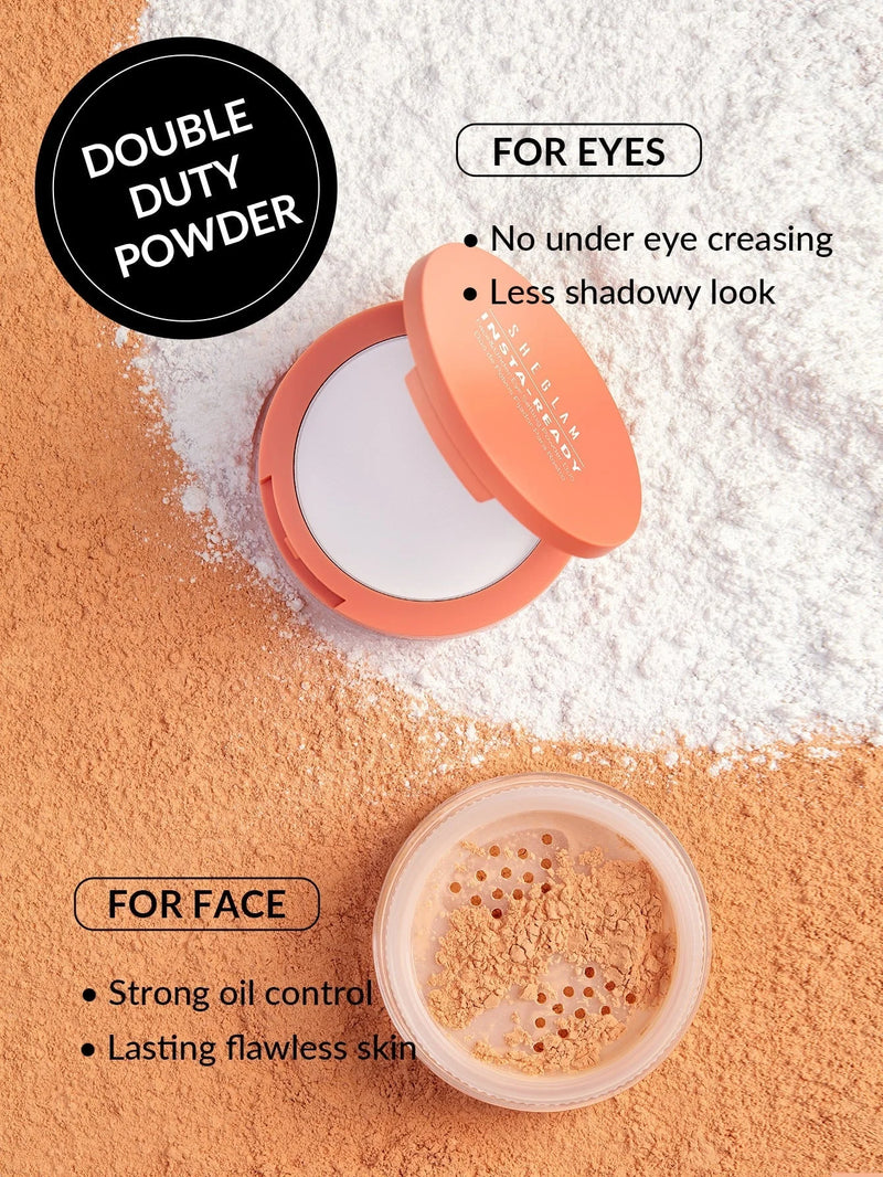 Sheglam Insta-Ready Face & Under Eye Setting Powder Duo