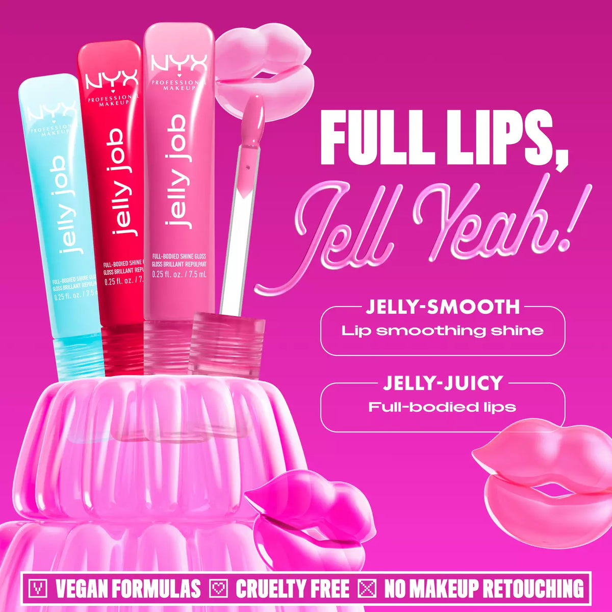 NYX Professional Makeup Jelly Job Full-Bodied Lip Shine Gloss