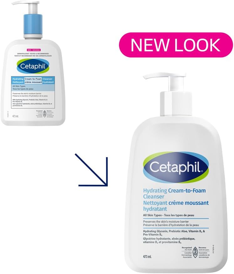 Cetaphil Hydrating Cream to Foam Cleanser