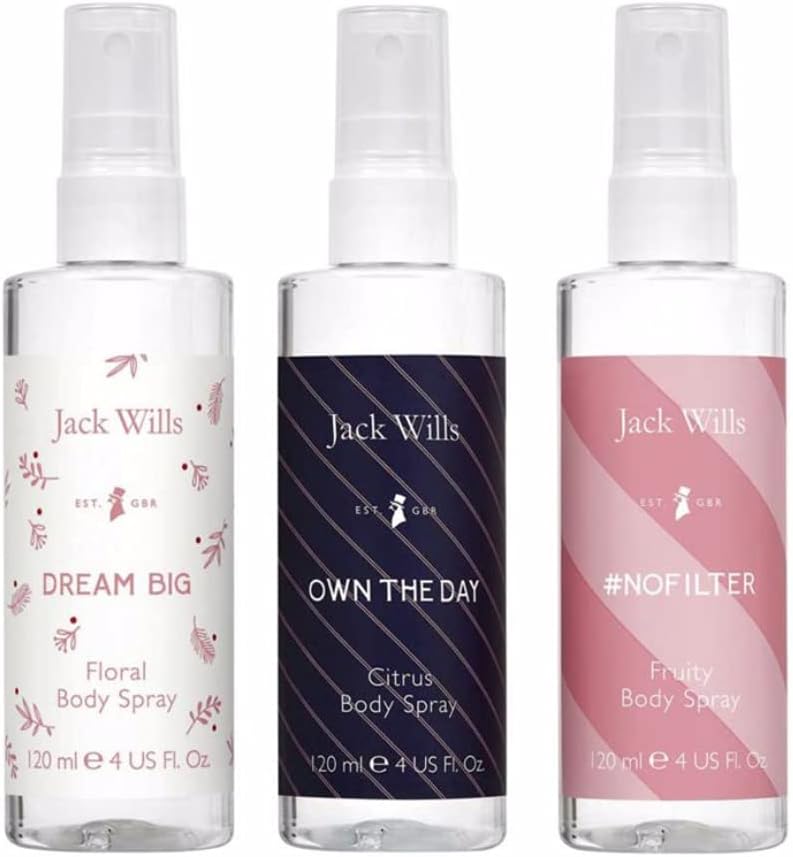 Jack Wills Ladies Body Spray Trio