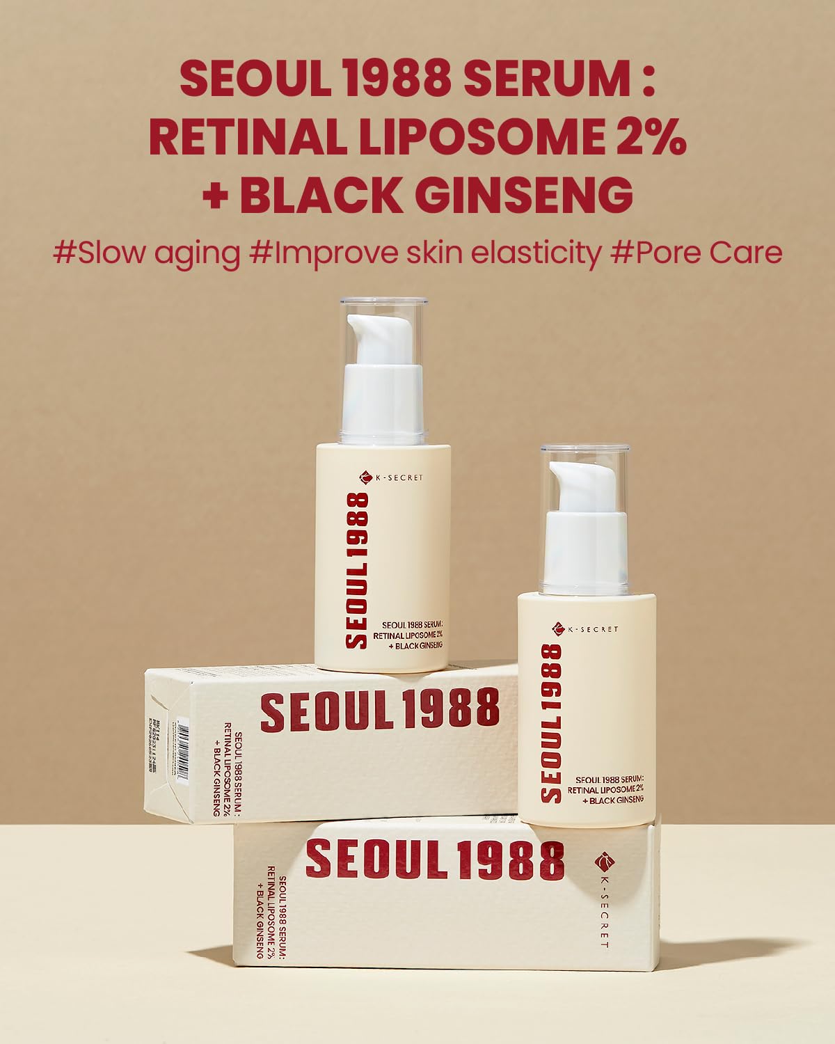 K-Secret Seoul 1988 Serum Retinal Liposome 2% + Black Ginseng