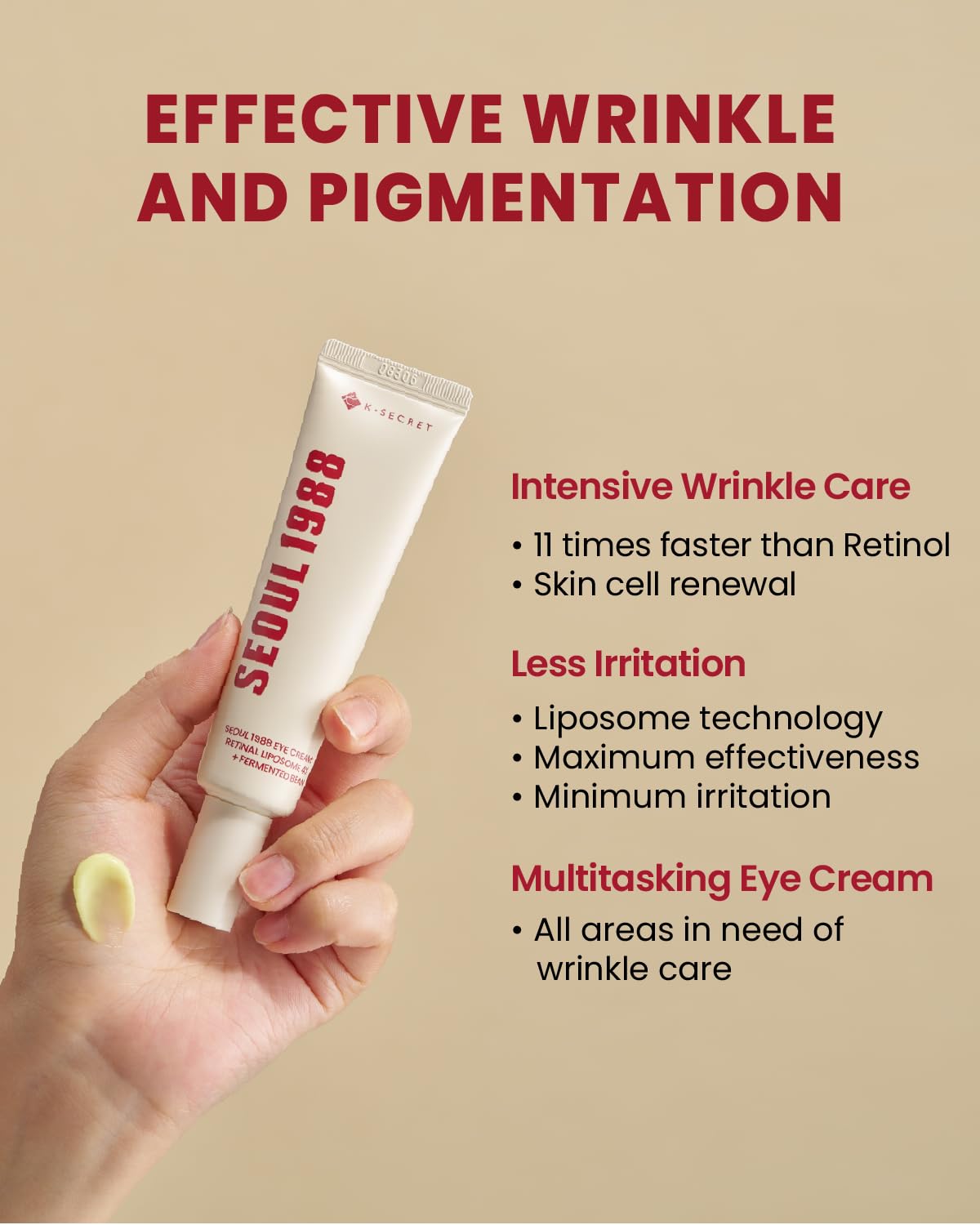 K-Secret Seoul 1988 Eye Cream Retinal Liposome 4% + Fermented Bean
