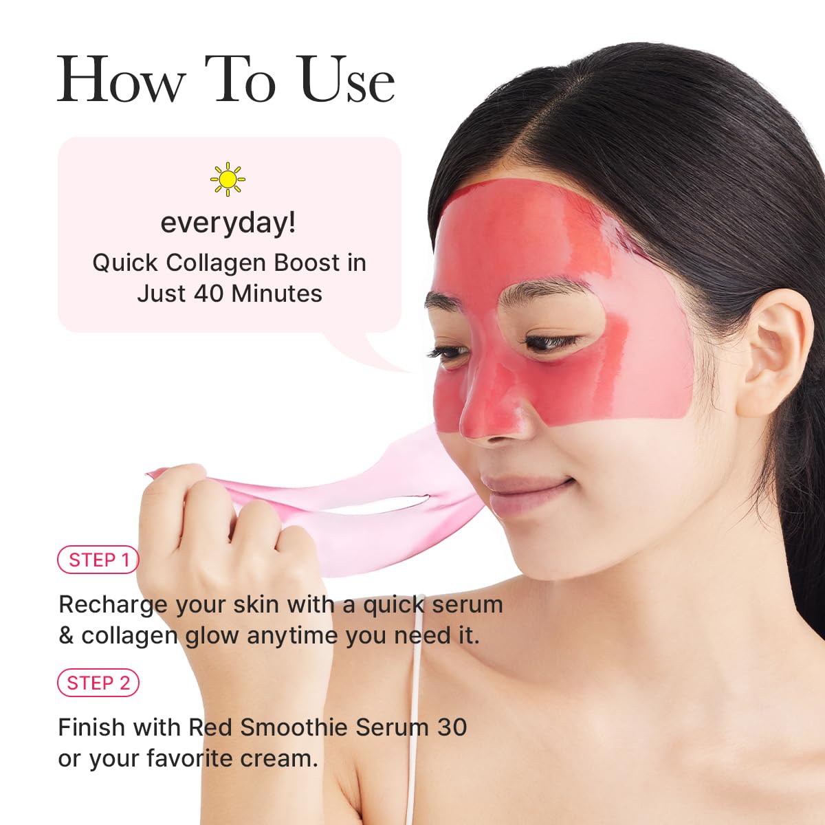 Arencia Red Collagen Tensioning Sheet Mask