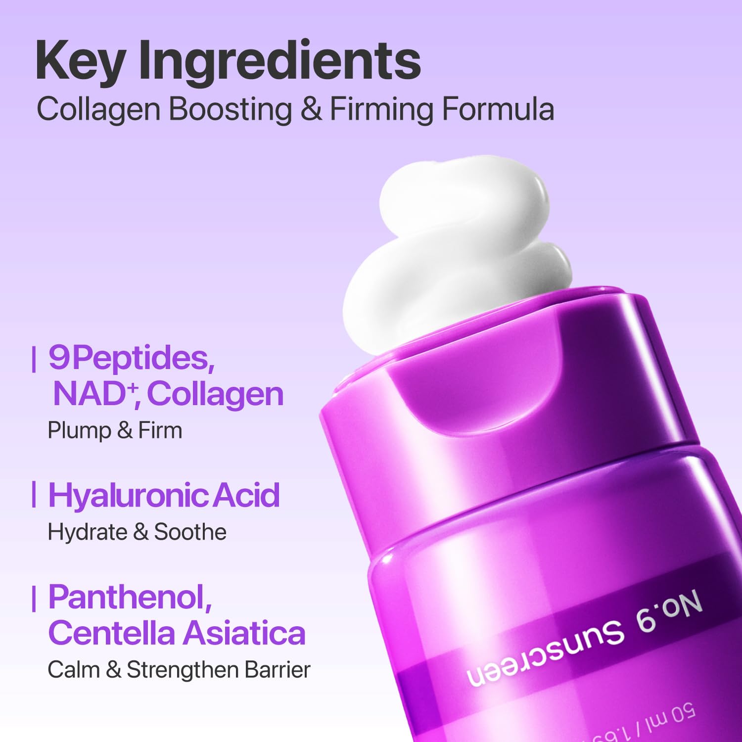 Numbuzin No.9 NAD+ Peptides Dewy Sun Essence SPF50