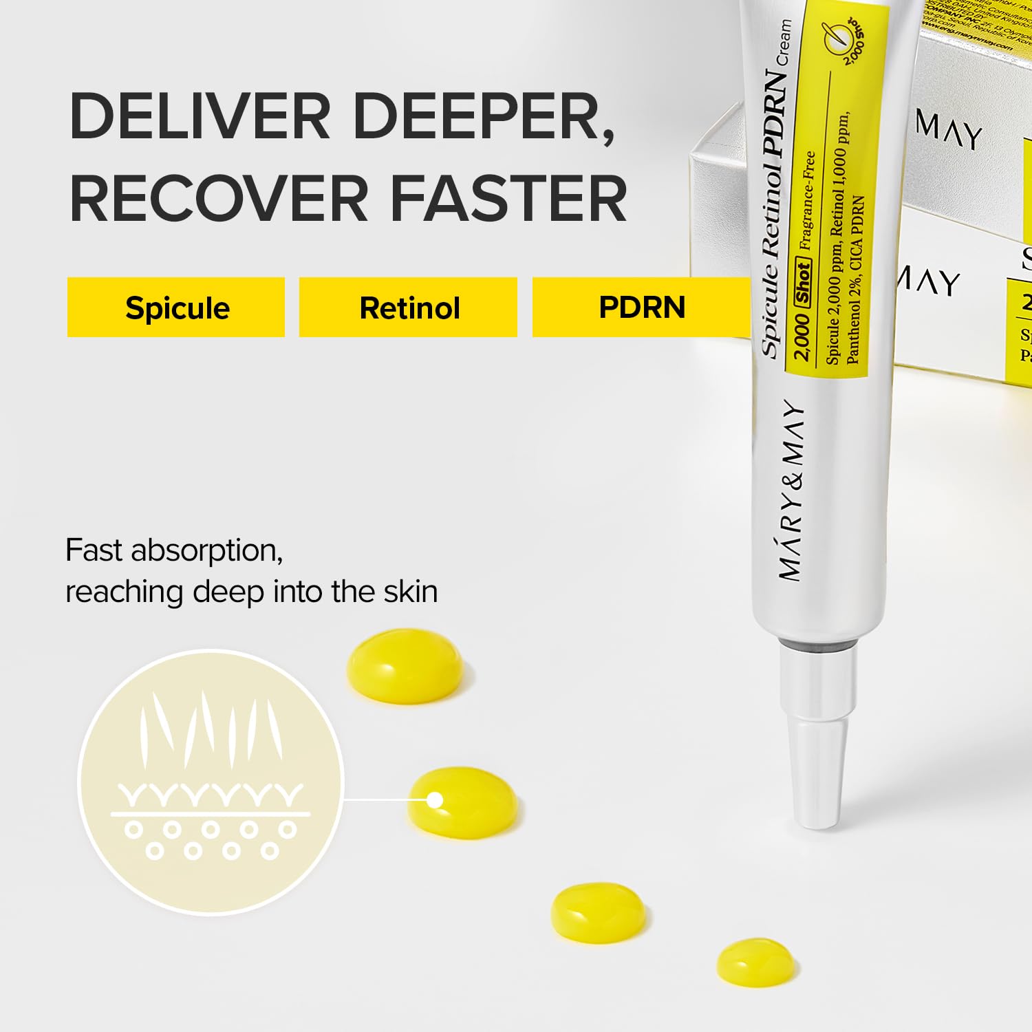 Mary & May Spicule Retinol PDRN Cream 2000 Shot