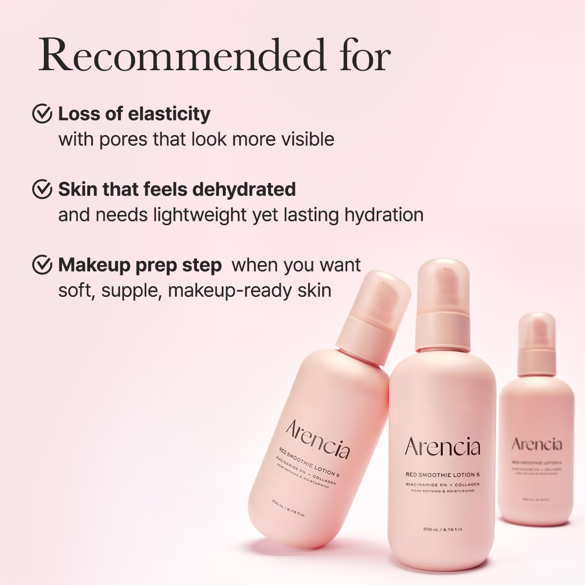 Arencia Red Smoothie Lotion 5 Niacinamide & Collagen
